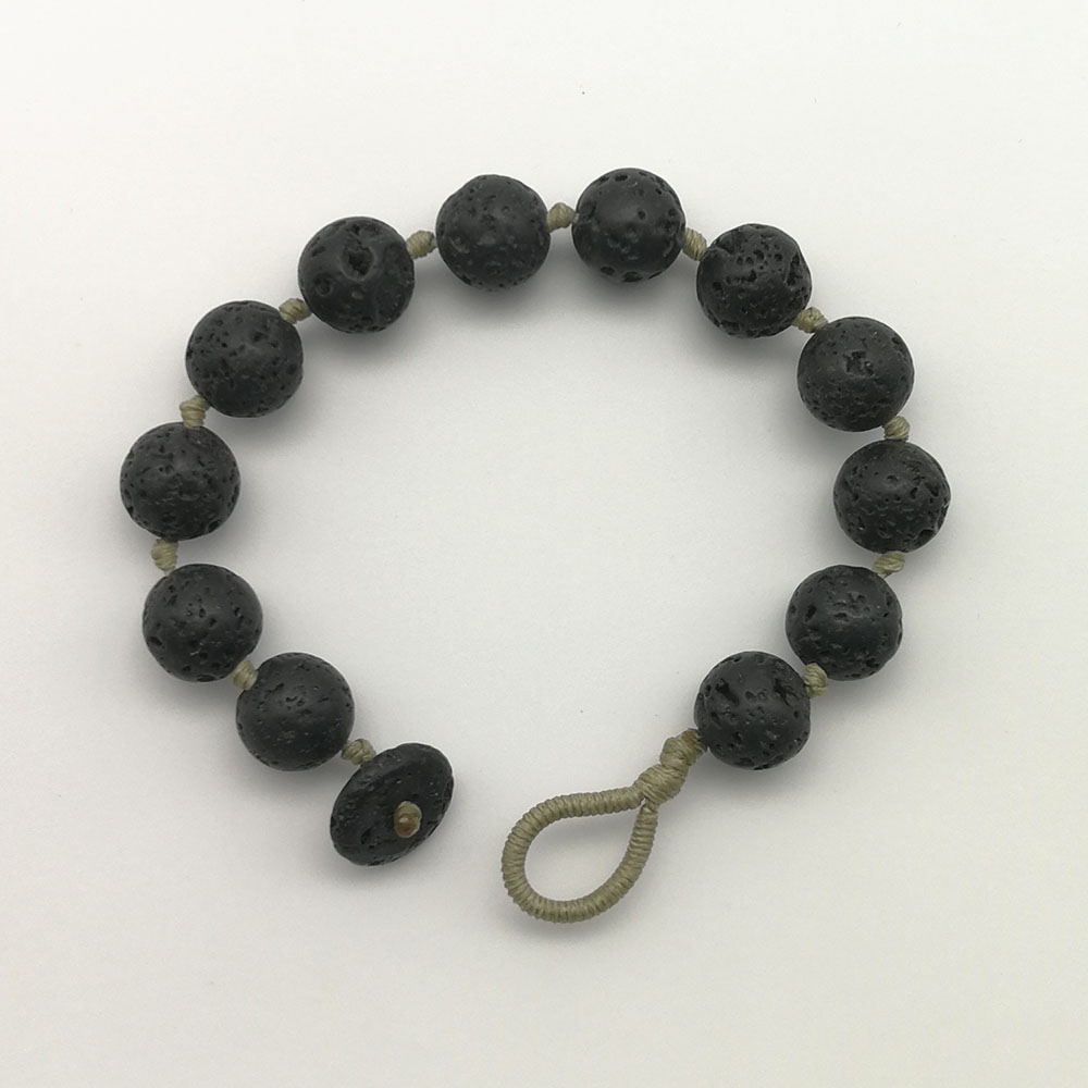 Braccialetto pietra lavica - 91014 Scopello