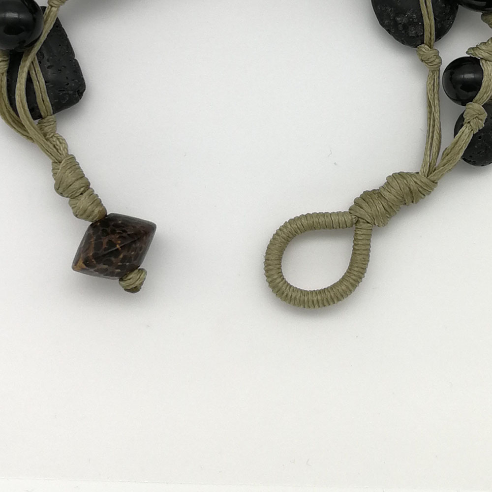 Braccialetto pietra lavica - 91014 Scopello