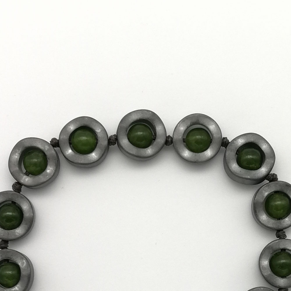 Braccialetto ematite e giada - 91014 Scopello