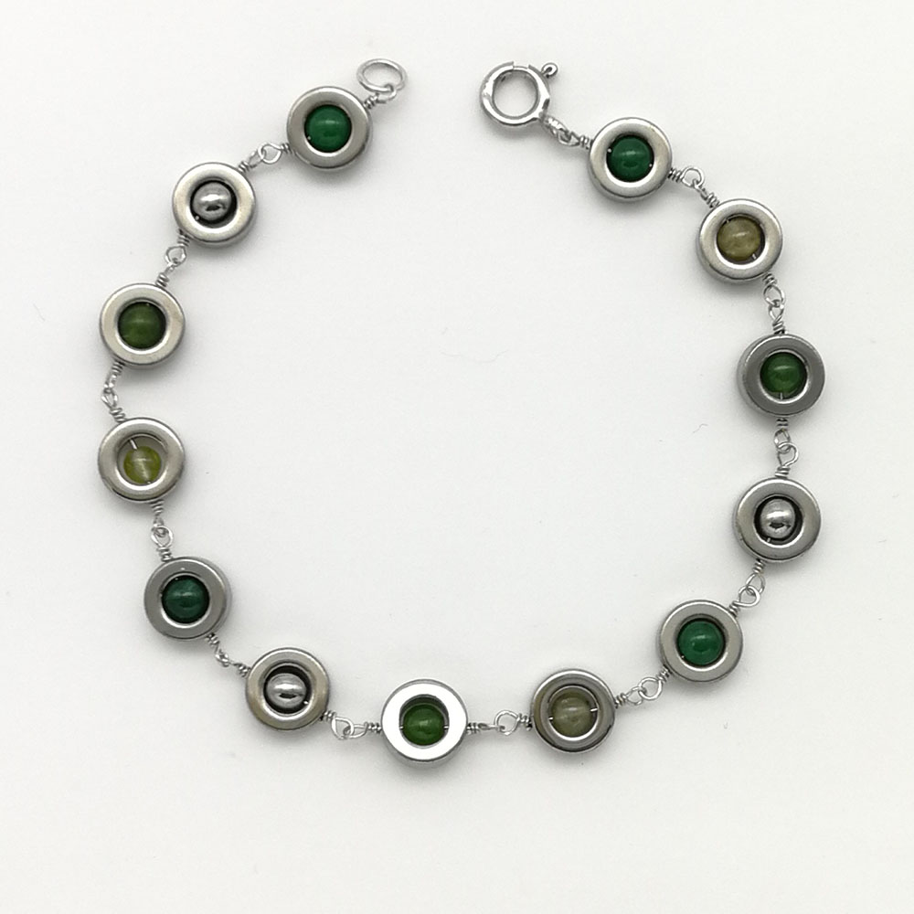 Braccialetto ematite multicolor - 91014 Scopello