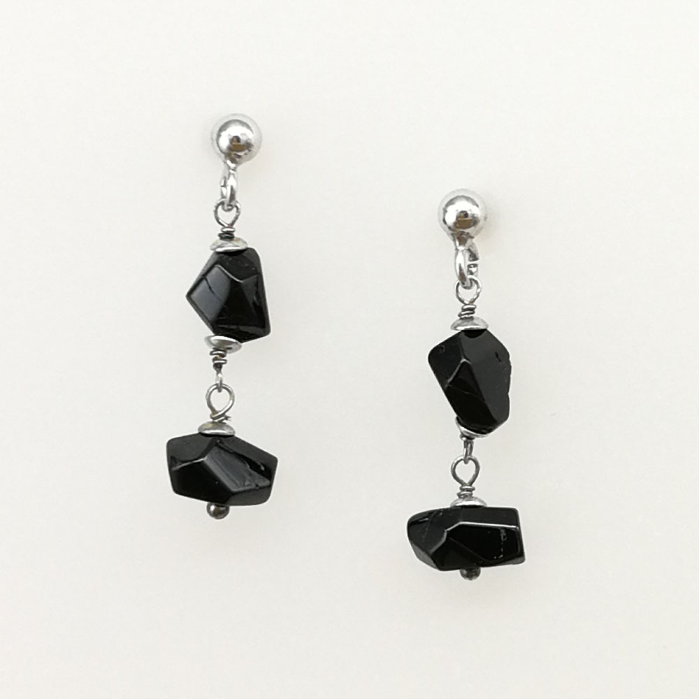 Orecchini 2 sasso sfaccettato - 91014 Scopello