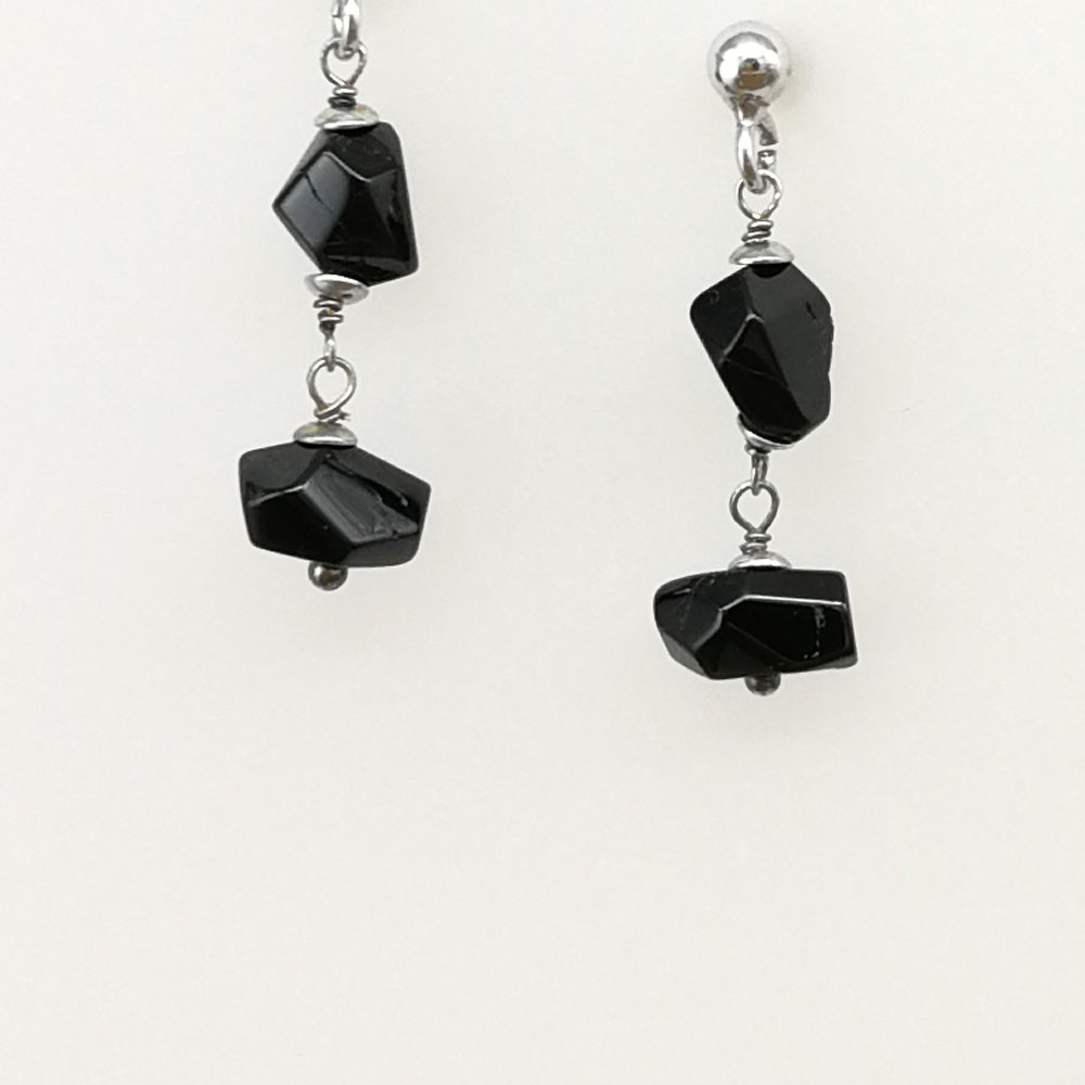 Orecchini 2 sasso sfaccettato - 91014 Scopello