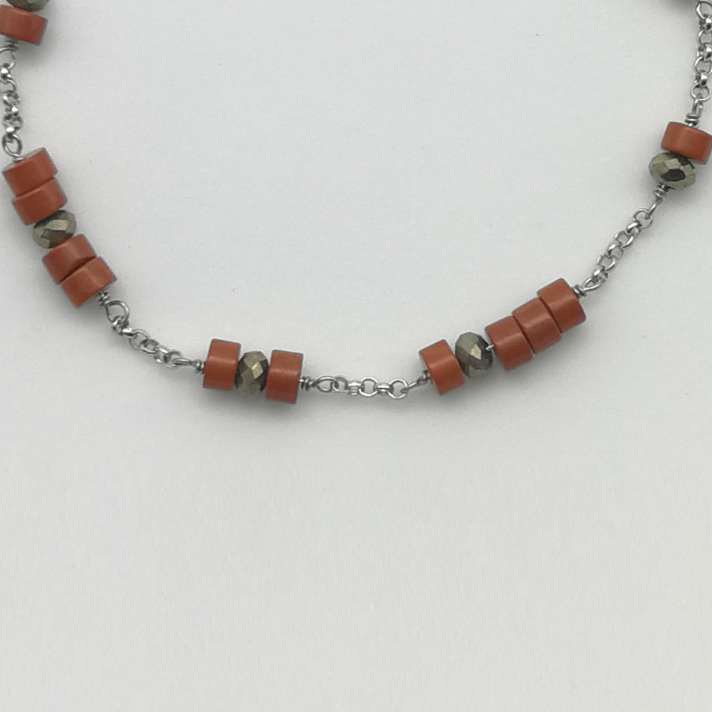 Braccialetto heshi e pirite - 91014 Scopello