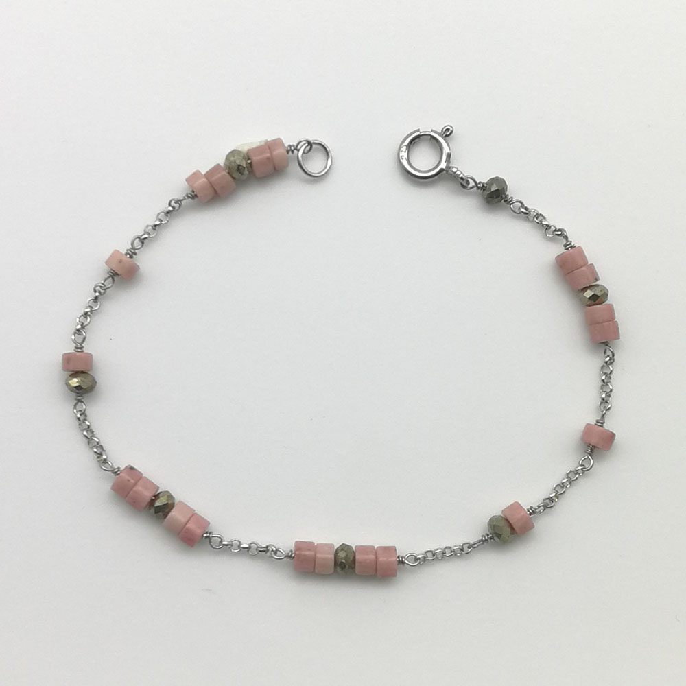 Braccialetto heshi e pirite - 91014 Scopello