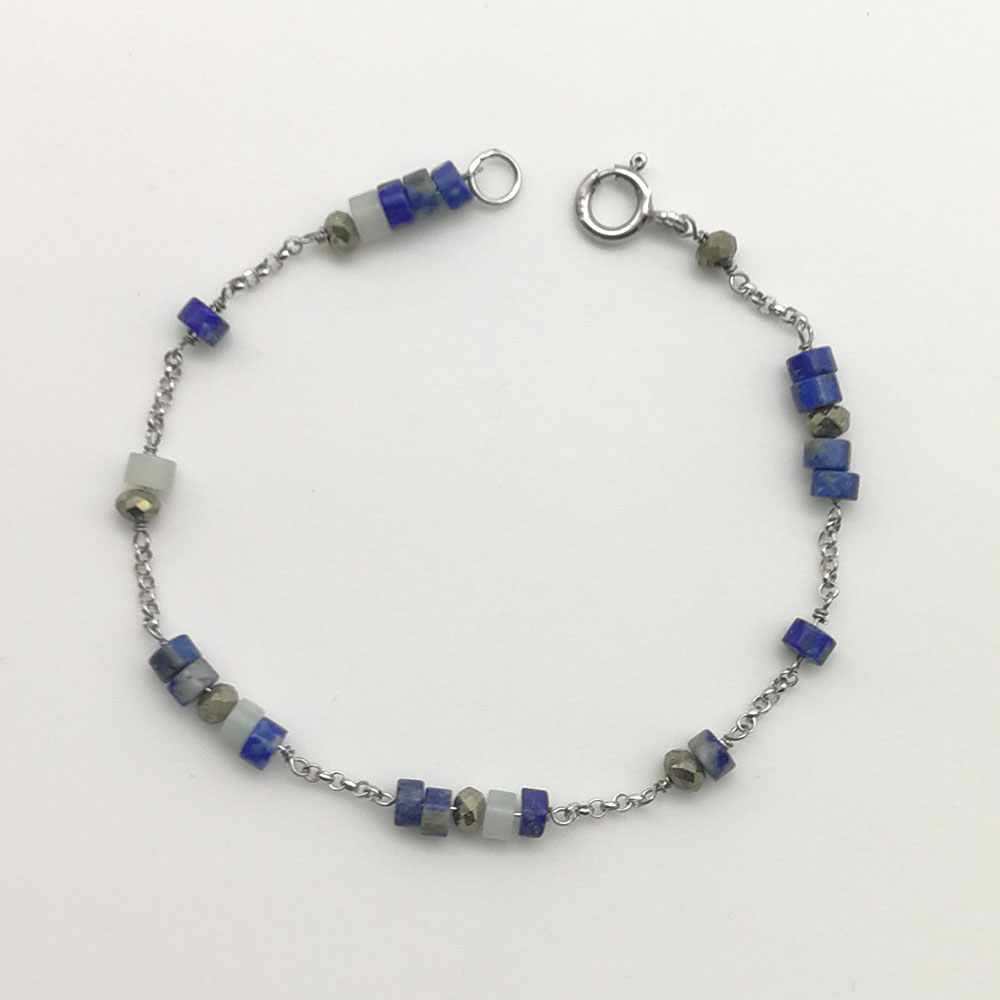 Braccialetto heshi e pirite - 91014 Scopello