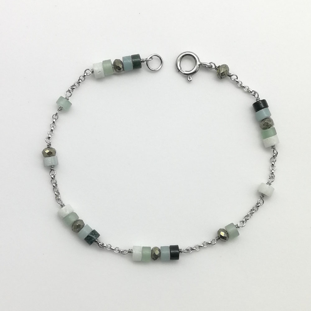 Braccialetto heshi e pirite - 91014 Scopello