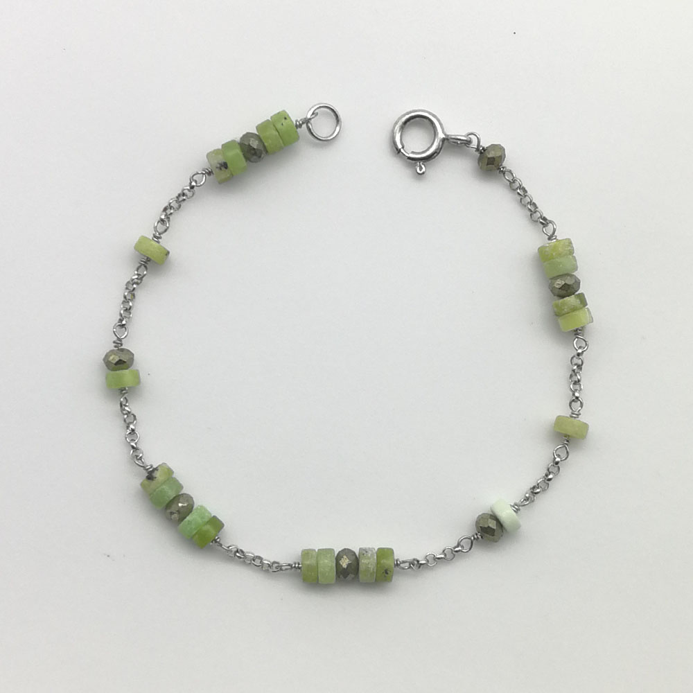 Braccialetto heshi e pirite - 91014 Scopello