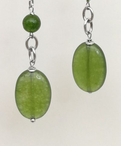 Orecchini giada verde - 91014 Scopello