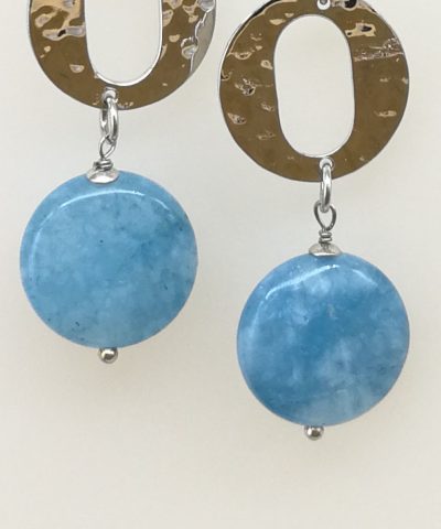 orecchini angelite e perle - 91014 Scopello