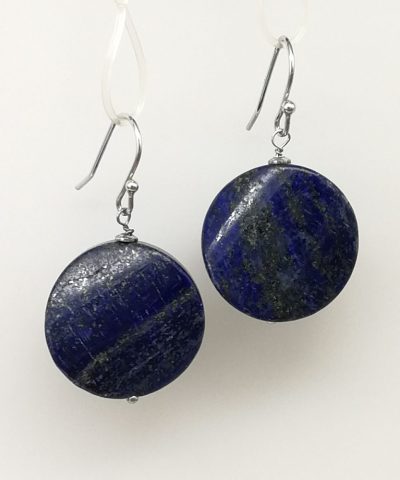 Orecchini disco lapislazzuli - 91014 Scopello
