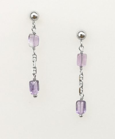 Orecchini ametista - 91014 Scopello