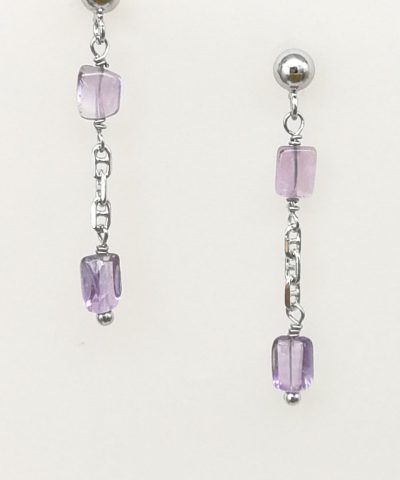 Orecchini ametista - 91014 Scopello